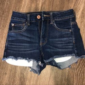 American Eagle Hi-rise stretch denim shorts